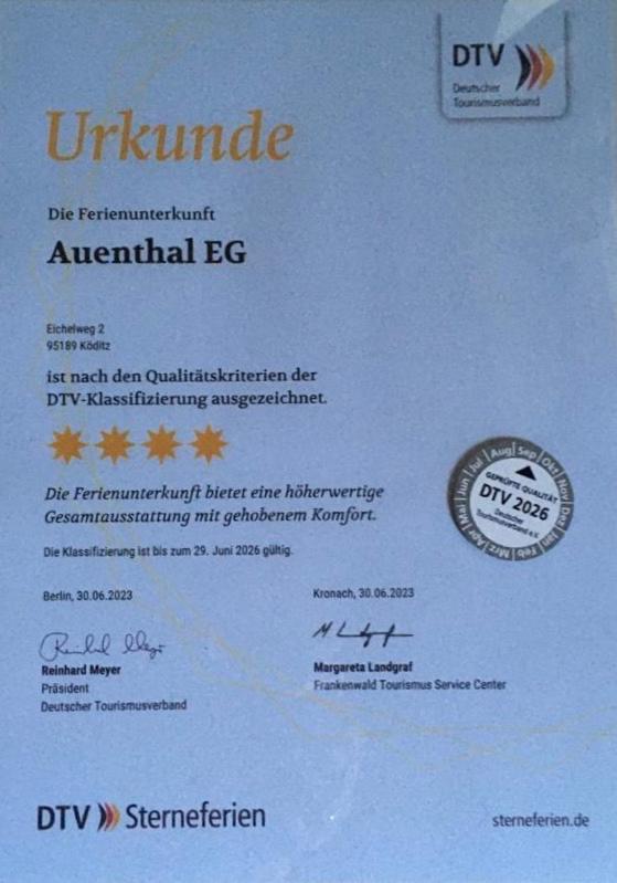 Ferienwohnung Auenthal Koditz Zewnętrze zdjęcie